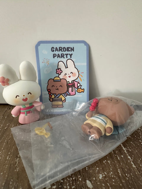 Sunday Claim Sale - Molinta Garden Party Baby Bunny and Bear