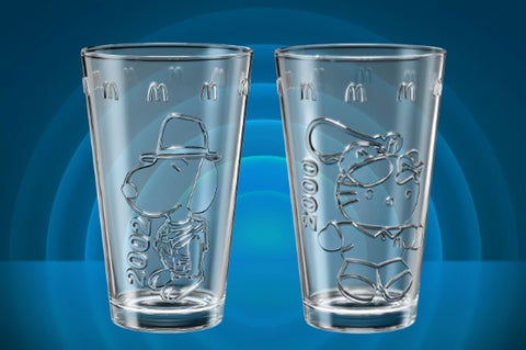 Hello Kitty / Snoopy Canada Mcdonald Glass Cups.