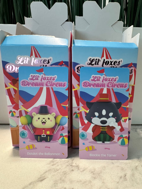 ToyDonut Clearance Sale - Popmart Lil Fox Dream Circus Balloon Man and Tamer