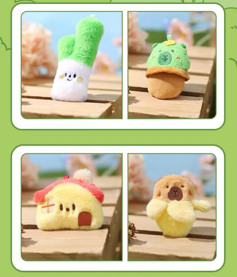 Capybara On The Farm Plush Magnet Hanger Miniature Series