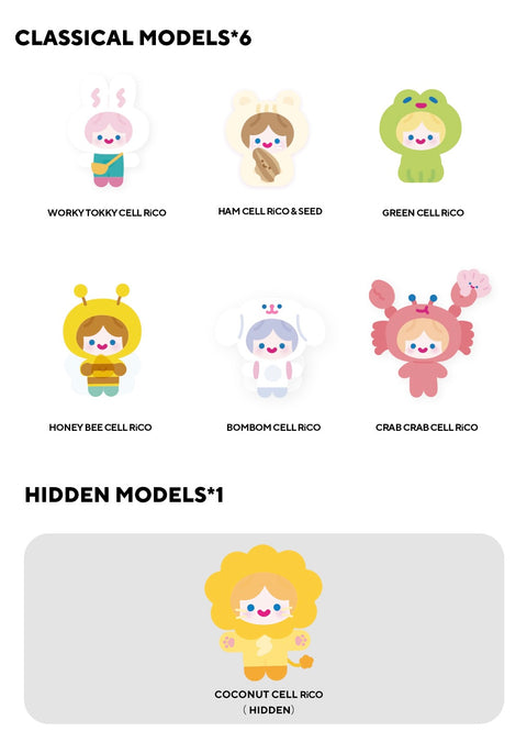 Rico Happy Fluffy Plushie Hanger Blind Box Series