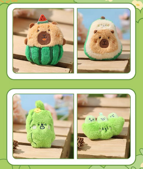 Capybara On The Farm Plush Magnet Hanger Miniature Series