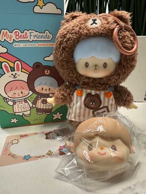 Sunday Claim Sale - Molinta Plush Hanger Line Friends Brown Bear