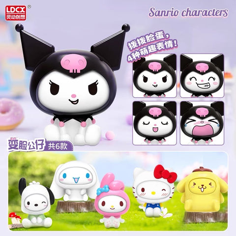 Sanrio Face-Change Hello Kitty My Melody Kuromi Pompom Purin