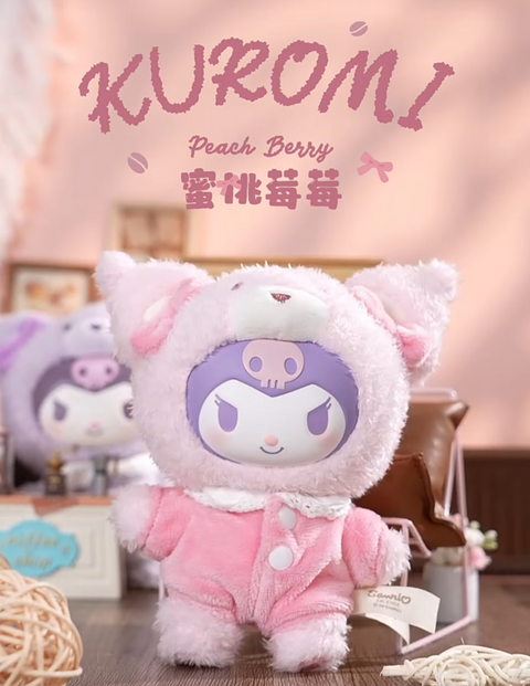 PREORDER: TopToy Kuromi Latte Peach Berry Color Variant Plush Hangers