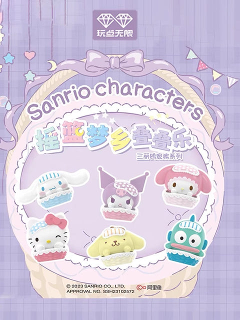 Miniature Sanrio Characters in Baskets