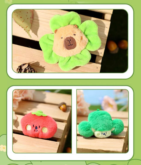 Capybara On The Farm Plush Magnet Hanger Miniature Series