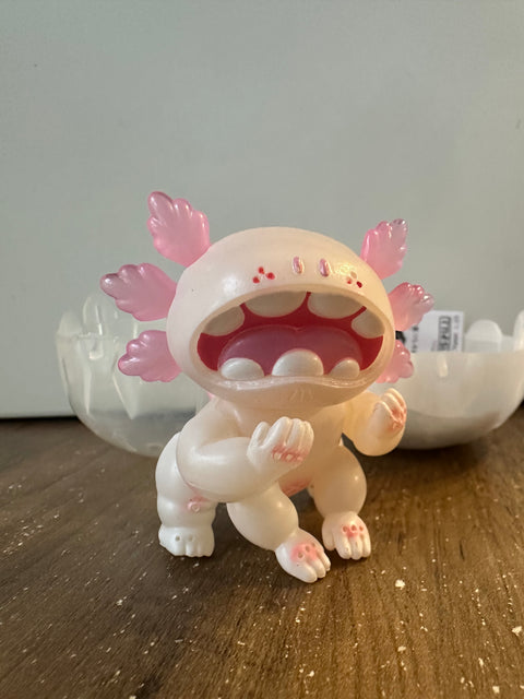 Sunday Claim Sale - Grapebrain White Pink Half Standing Axolotl Gacha