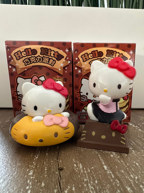 Sunday Claim Sale - Hello Kitty Chocolate Donut and Chocolate block Pair